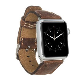 Bouletta 42-44-45 mm G2 Kahverengi Apple Watch Uyumlu Deri Kordon