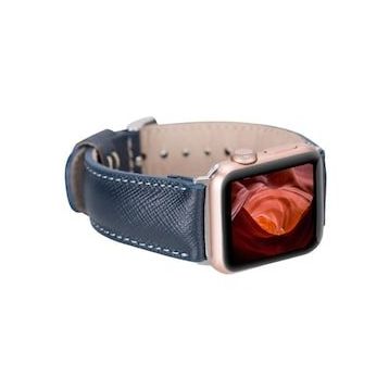 Bouletta 42-44-45 mm G3 Lacivert Apple Watch Uyumlu Deri Kordon