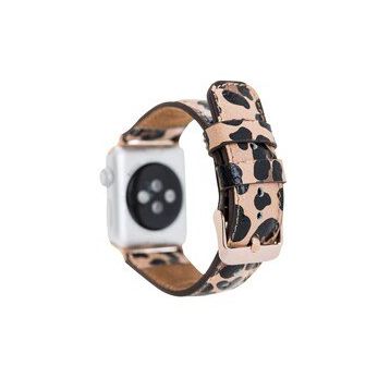 Bouletta 42-44-45 mm Leopar NE Apple Watch Uyumlu Deri Kordon