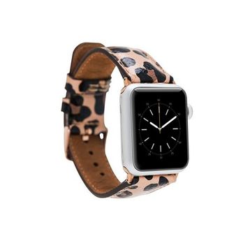 Bouletta 42-44-45 mm Leopar NE Apple Watch Uyumlu Deri Kordon