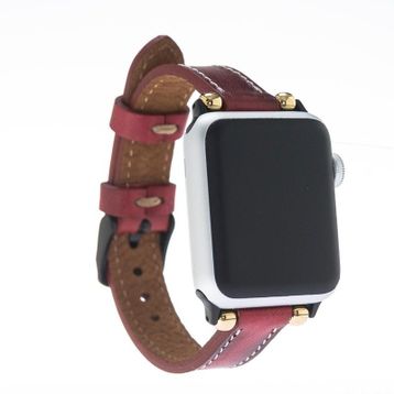 Bouletta Apple Watch 38-40 mm Kırmızı Deri Kordon