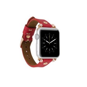 Bouletta Apple Watch 38-40 mm Kırmızı Deri Kordon