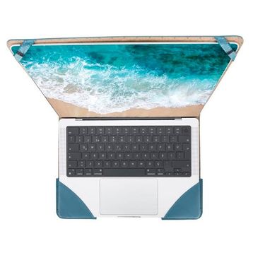 Bouletta BRN4EF Mavl Siyah Chester Deri 13-14 inç Macbook Kılıfı