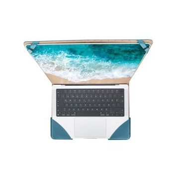 Bouletta BRN4EF Mavl Siyah Chester Deri 13-14 inç Macbook Kılıfı