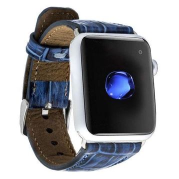 Bouletta Croco YK07 42-44-45 mm Apple Watch Uyumlu Deri Kordon