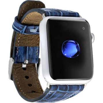 Bouletta Croco YK07 42-44-45 mm Apple Watch Uyumlu Deri Kordon