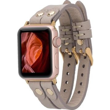 Bouletta Ely Double Tour GT ERC3 Apple Watch Uyumlu Deri Kordon