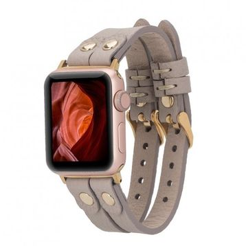 Bouletta Ely Double Tour GT ERC3 Apple Watch Uyumlu Deri Kordon