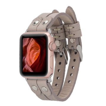 Bouletta Ely Double Tour ST ERC3 Apple Watch Uyumlu Deri Kordon