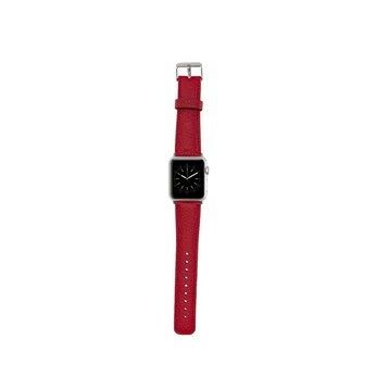 Bouletta ERC2 42-44-45 mm Kırmızı Apple Watch Uyumlu Deri Kordon