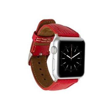Bouletta ERC2 42-44-45 mm Kırmızı Apple Watch Uyumlu Deri Kordon