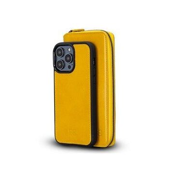 Bouletta F10 Apple iPhone 14 Pro Uyumlu Deri Zip Kılıf