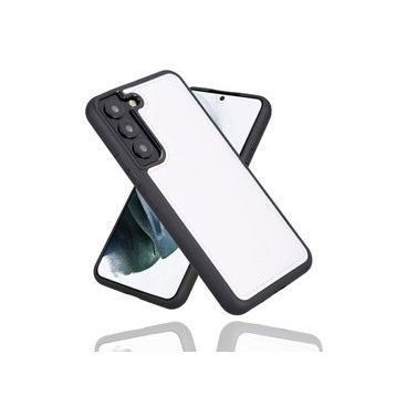 Bouletta F3 Beyaz Samsung Galaxy S22 Plus Uyumlu Deri Arka Kapak