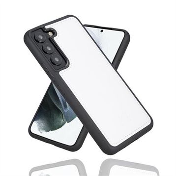 Bouletta F3 Beyaz Samsung Galaxy S22 Plus Uyumlu Deri Arka Kapak