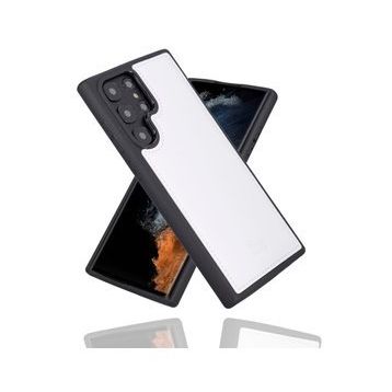 Bouletta F3 Beyaz Samsung Galaxy S22 Ultra Uyumlu Deri Arka Kapak