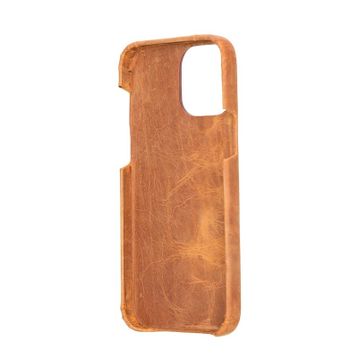 Bouletta F360 G19 Apple iPhone 13 Pro Max Uyumlu Deri Arka Kapak