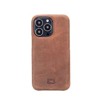 Bouletta F360 G2 Kahve Apple iPhone 13 Pro Uyumlu Deri Arka Kapak