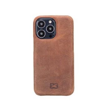 Bouletta F360 G2 Kahve Apple iPhone 13 Pro Uyumlu Deri Arka Kapak