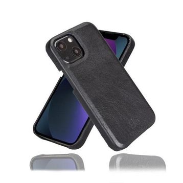 Bouletta F360 RST1 Siyah Apple iPhone 13 Deri Siyah Cep Telefonu Arka Kapak
