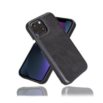Bouletta F360 RST1 Siyah Apple iPhone 13 Deri Siyah Cep Telefonu Arka Kapak