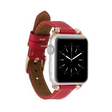 Bouletta FERRO ERC2 38-40-41 mm Apple Watch Uyumlu Deri Kordon