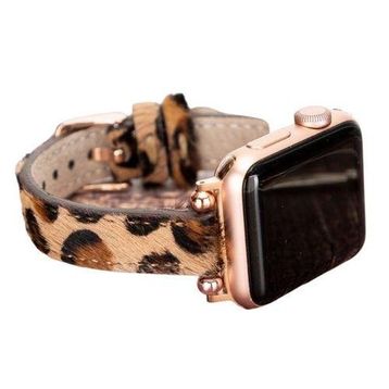 Bouletta FERRO LEO1N 38-40-41 mm Apple Watch Uyumlu Deri Kordon