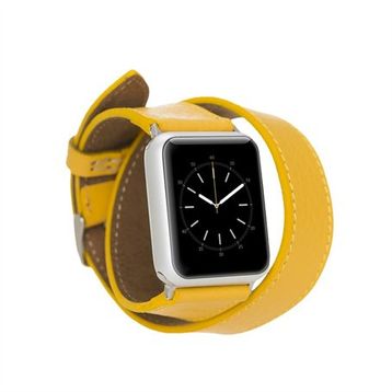 Bouletta Fl12 Sarı Apple Watch Deri Kordon