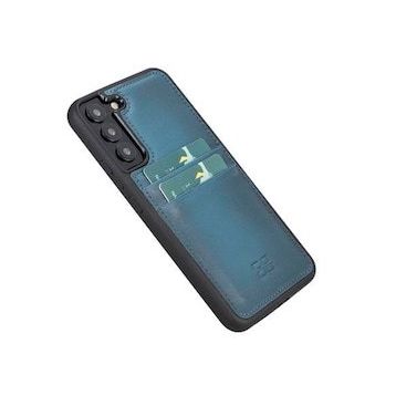 Bouletta FXCP BRN4 Samsung Galaxy S22 Plus Deri Mavi Cep Telefonu Arka Kapak