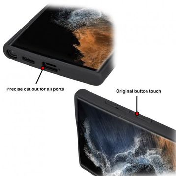 Bouletta FXCP CZ7 Samsung Galaxy S22 Ultra Deri Mor Cep Telefonu Arka Kapak
