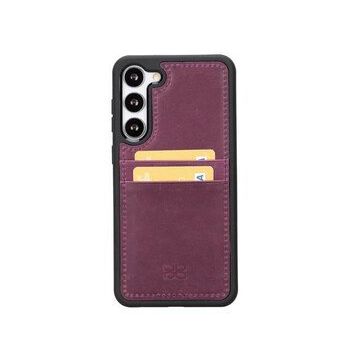 Bouletta FXCP CZ7 Samsung Galaxy S23 Deri Mor Cep Telefonu Arka Kapak