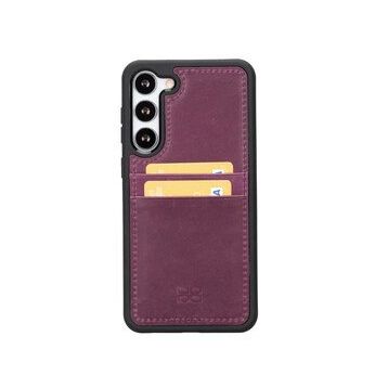 Bouletta FXCP CZ7 Samsung Galaxy S23 Deri Mor Cep Telefonu Arka Kapak