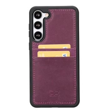 Bouletta FXCP CZ7 Samsung Galaxy S23 Deri Mor Cep Telefonu Arka Kapak