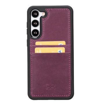 Bouletta FXCP CZ7 Samsung Galaxy S23 Deri Mor Cep Telefonu Arka Kapak