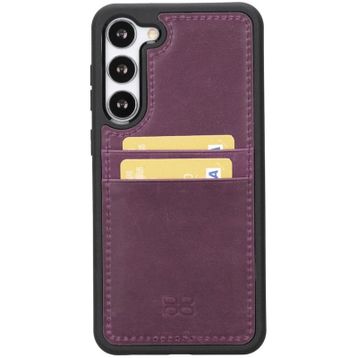 Bouletta FXCP CZ7 Samsung Galaxy S23 Deri Mor Cep Telefonu Arka Kapak