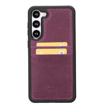 Bouletta FXCP CZ7 Samsung Galaxy S23 Deri Mor Cep Telefonu Arka Kapak