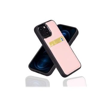 Bouletta FXCP NU2 Apple iPhone 13 Mini Deri Pembe Cep Telefonu Arka Kapak
