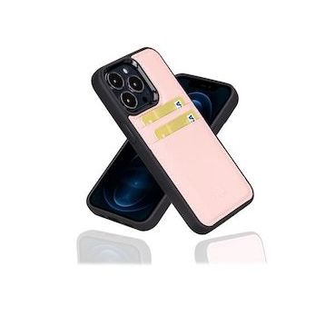 Bouletta FXCP NU2 Apple iPhone 13 Pro Max Deri Pembe Cep Telefonu Arka Kapak