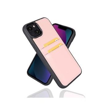 Bouletta FXCP NU2 Apple iPhone 14 Plus Deri Pembe Cep Telefonu Arka Kapak