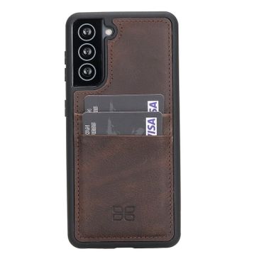 Bouletta FXCP TN03 Samsung Galaxy S21 Uyumlu Deri Arka Kapak