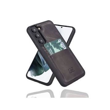 Bouletta FXCP TN18 Samsung Galaxy S22 Plus Deri Gri Cep Telefonu Arka Kapak