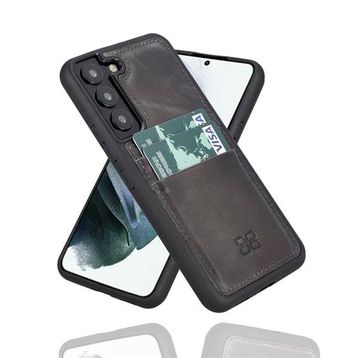 Bouletta FXCP TN18 Samsung Galaxy S22 Plus Deri Gri Cep Telefonu Arka Kapak