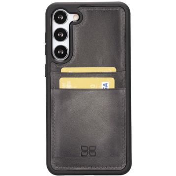 Bouletta FXCP TN18 Samsung Galaxy S23 Plus Deri Gri Cep Telefonu Arka Kapak