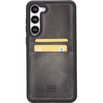 Bouletta FXCP TN18 Samsung Galaxy S23 Plus Deri Gri Cep Telefonu Arka Kapak
