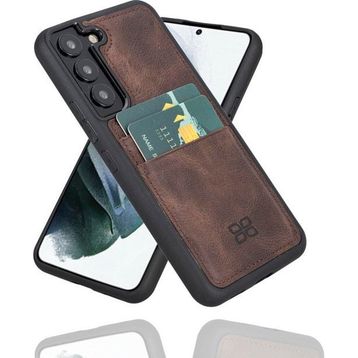 Bouletta FXCP TN3 Samsung Galaxy S22 Deri Kahve Cep Telefonu Arka Kapak