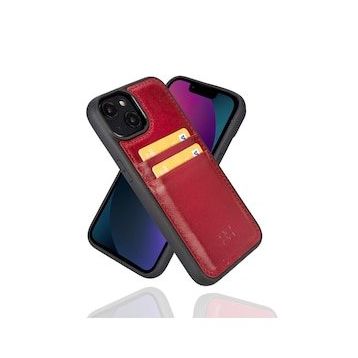 Bouletta FXCP V4EF Apple iPhone 14 Uyumlu Deri Taba Cep Telefonu Arka Kapak