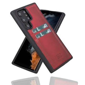 Bouletta FXCP V4EF Samsung Galaxy S22 Ultra Uyumlu Deri Kapak