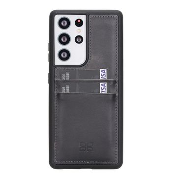 Bouletta FXCPRST1 Samsung Galaxy S21 Ultra Uyumlu Deri Siyah Cep Telefonu Arka Kapak