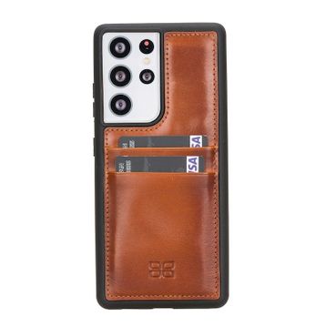 Bouletta FXCPRST2 Samsung Galaxy S21 Ultra Uyumlu Deri Taba Cep Telefonu Arka Kapak