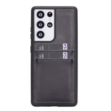 Bouletta FXCPTN18 Samsung Galaxy S21 Ultra Uyumlu Deri Cep Telefonu Arka Kapak
