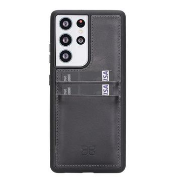 Bouletta FXCPTN18 Samsung Galaxy S21 Ultra Uyumlu Deri Cep Telefonu Arka Kapak